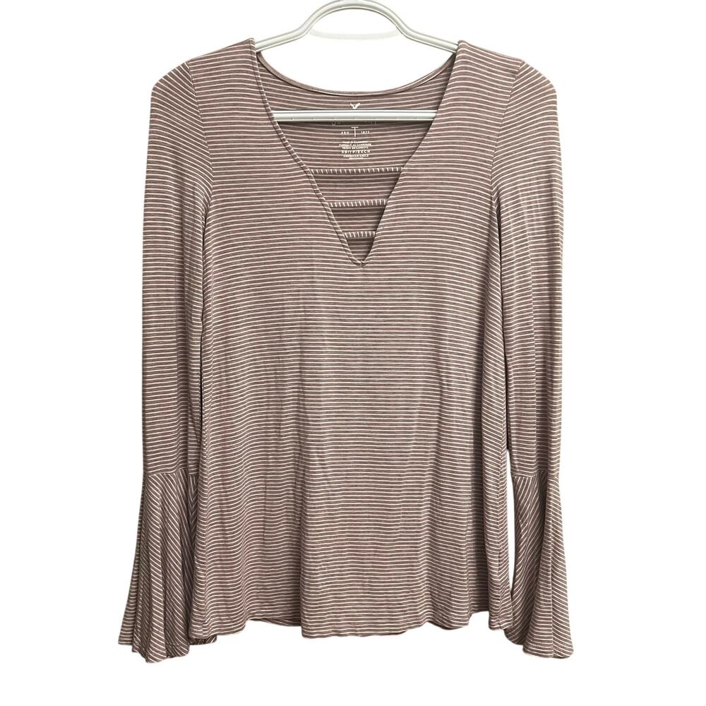Vintage Y2k American Eagle Soft & Sexy Bell Sleeve Top Size XS